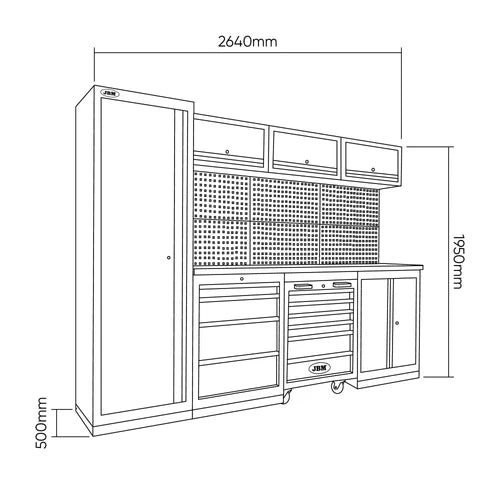 CONJUNTO MODULAR JBM [EQUIPADO]